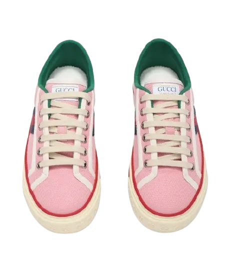 Giày Gucci Tennis 1977 Canvas Sneaker Athletic Pink 634161-GZO30-5874 - Ảnh 3