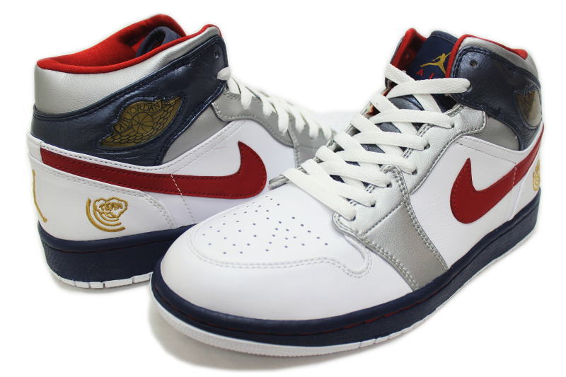 Giày Nike Air Jordan 1 GS 'Olympic' 327048-161 - Ảnh 5