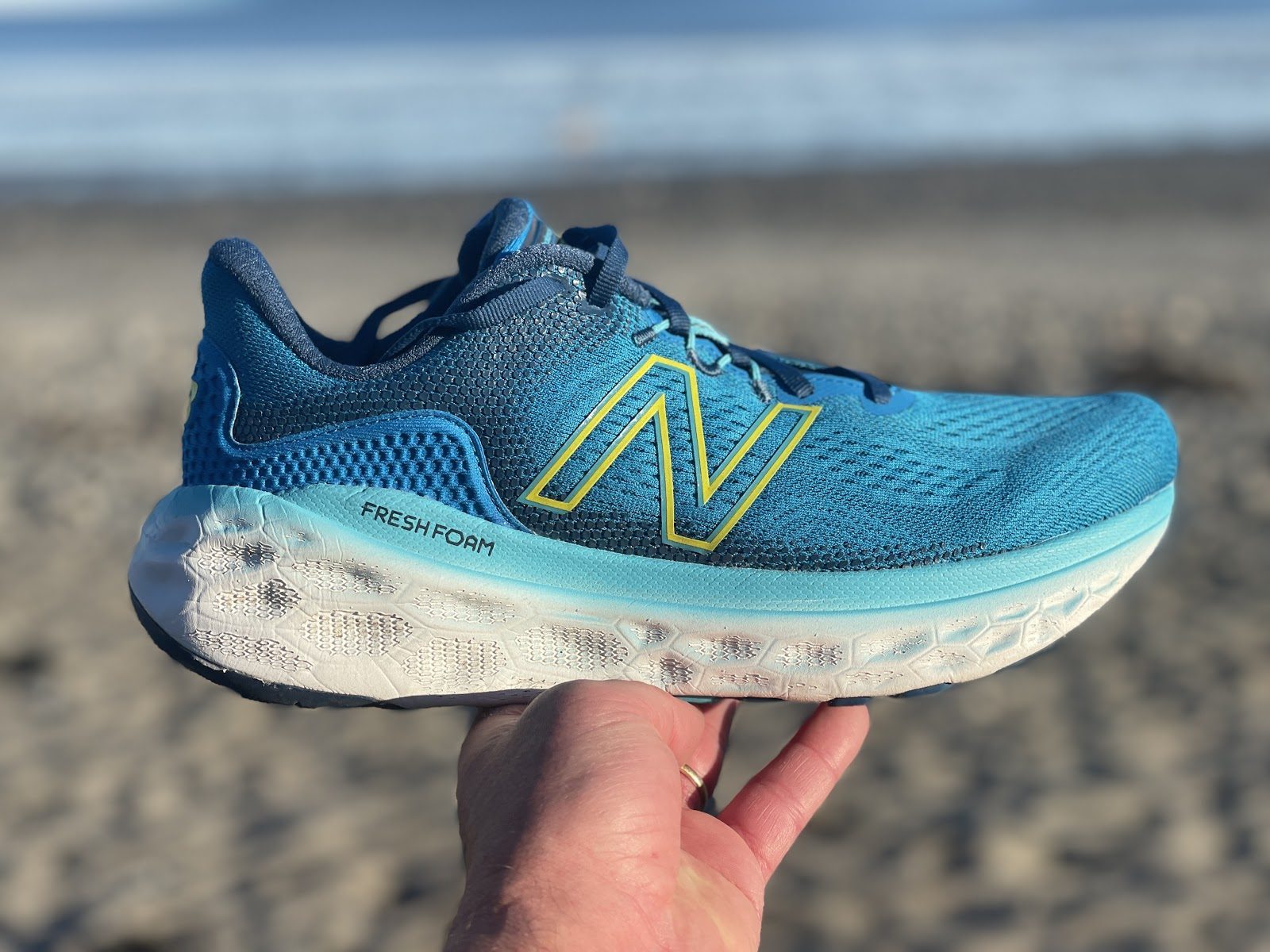 Giày New Balance Fresh Foam More v3 Light Blue WMORLV3 - Ảnh 7