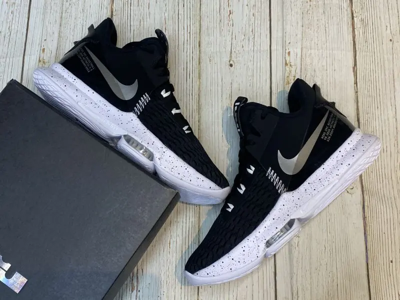 Giày Nike LeBron Witness 5 EP 'Black Metallic Silver' CQ9381-002 - Ảnh 4