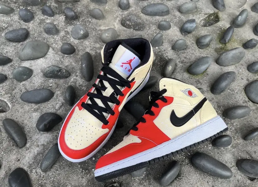 Giày Nike Air Jordan 1 Mid SS '88 Dunk Contest GS DV7012-100 - Ảnh 6