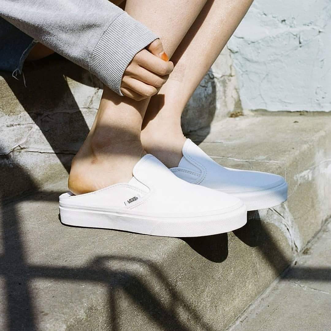 Giày Vans CheckerBoard Mule 'Triple White' VN0004KTL5R - Ảnh 2