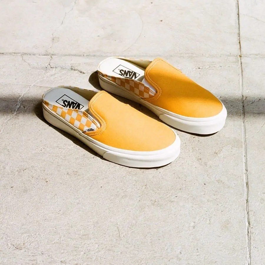 Giày Vans CheckerBoard Mule Slip-On Orange FLVNAS1U14 - Ảnh 7