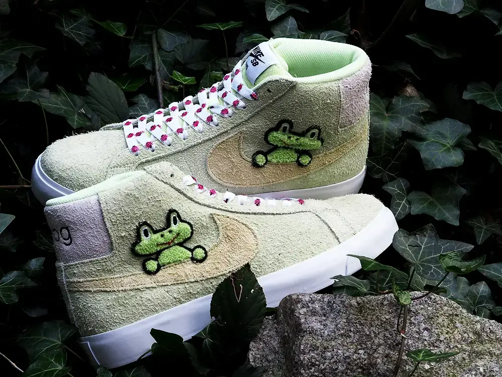 Giày Nike Frog Skateboards x Blazer Mid SB QS 'Frog Skateboards' AH6158-300 - Ảnh 4