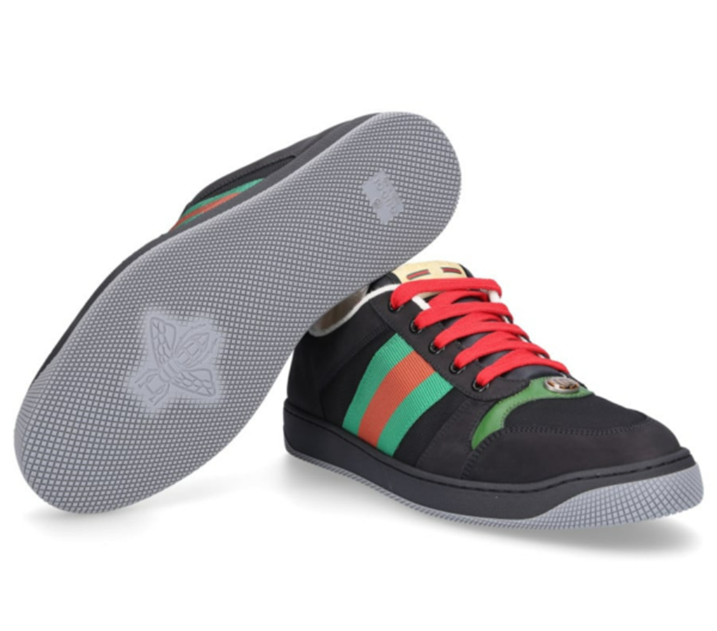 Giày Gucci Screener Suede 'Black Green' 576223-9PYQ0-1098 - Ảnh 3