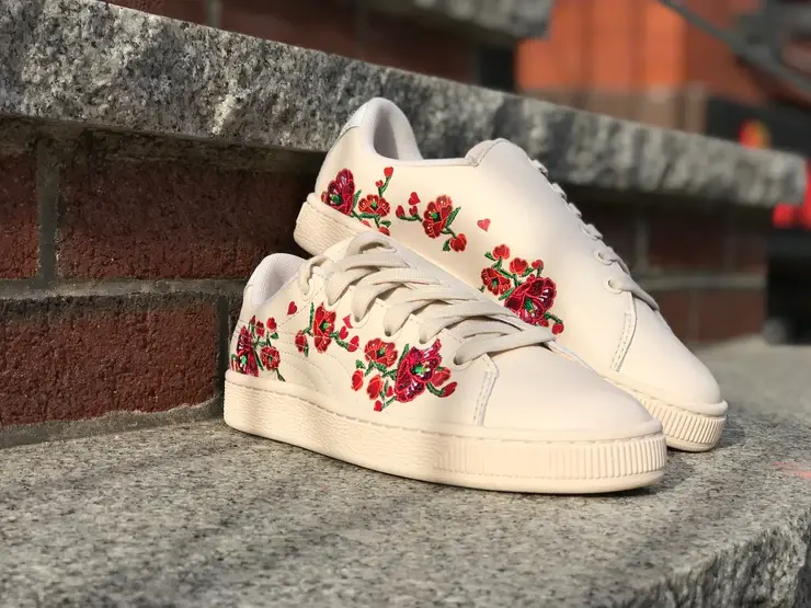 Giày Puma Sue Tsai x Wmns Basket 'Cherry Bombs Powder Puff' 369387-01 - Ảnh 5