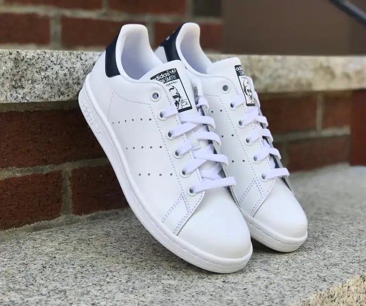 Giày Adidas Stan Smith White Core Navy S81020 - Ảnh 5