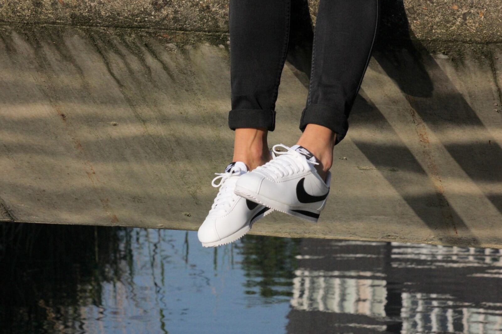 Giày Nike Cortez Leather OG 'White Black' 904764-102 - Ảnh 6