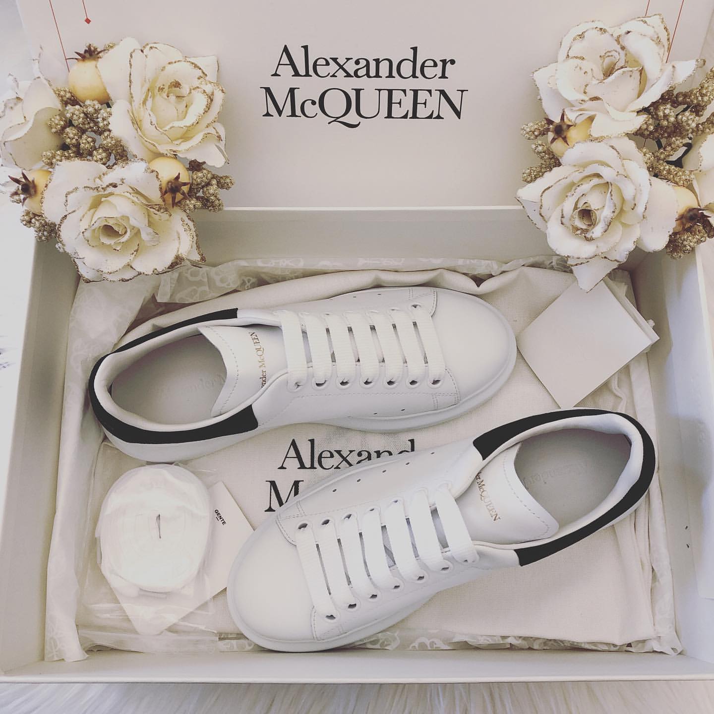 Giày Alexander McQueen Oversized SS19 'White Black' 2019 553770 WHGP7 9061 - Ảnh 2