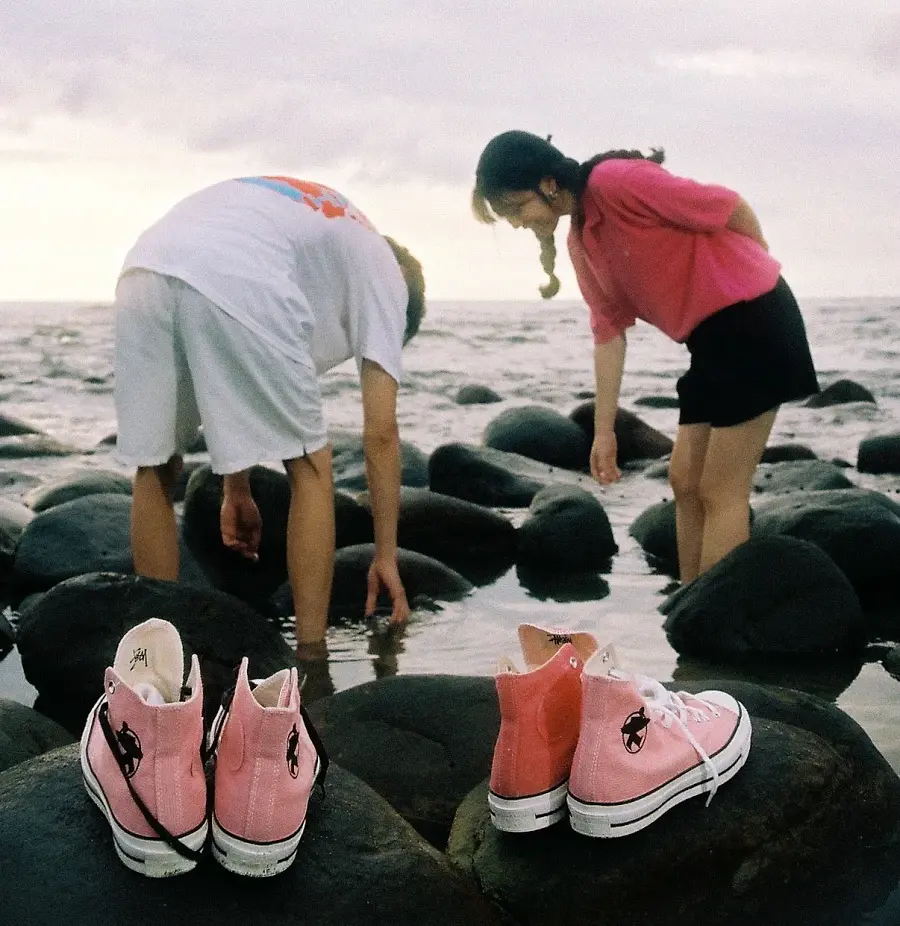 Giày Converse x Stussy Chuck 70 High 'Plumeria' A02052C - Ảnh 3