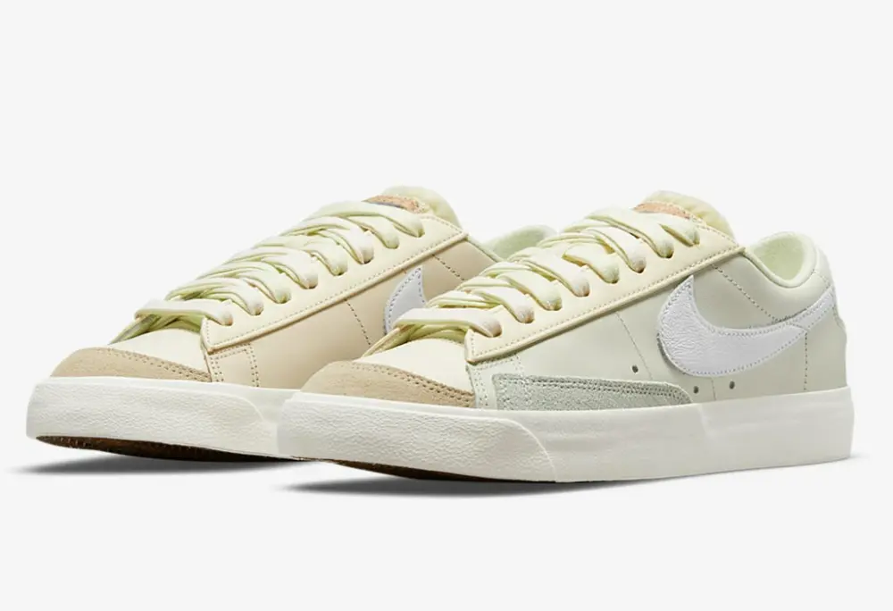 Alternative view of Giày Nike Wmns Blazer Low 77 'Green Ivory' DM7186-011