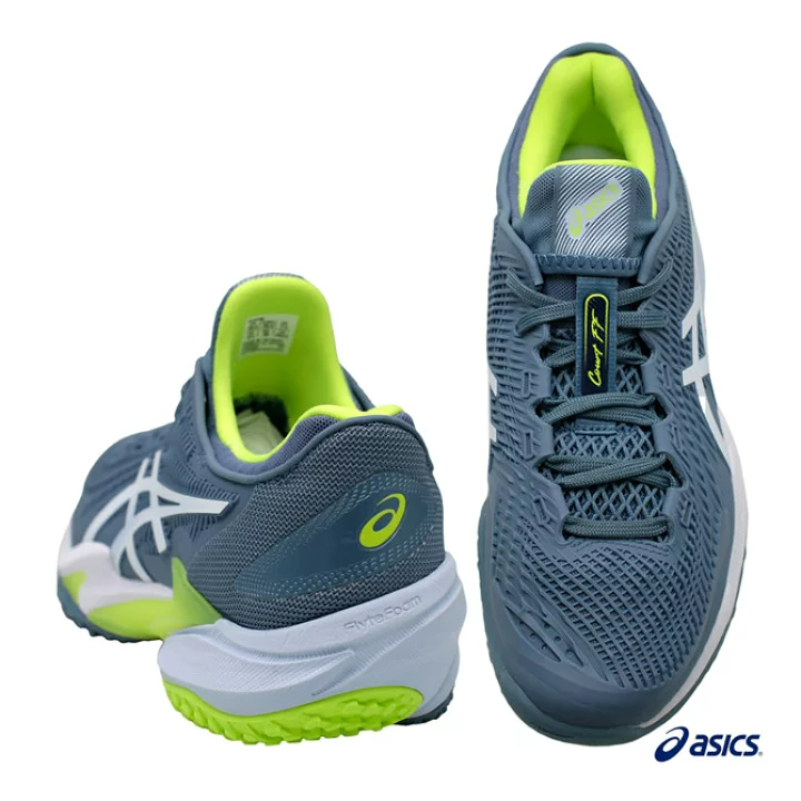 Giày Asics Court FF 3 OC 'Steel Blue Lime' 1041A369-400 - Ảnh 4