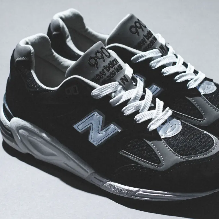 Giày New Balance 990v2 Made in USA ‘Black Grey’ M990BL2 - Ảnh 4