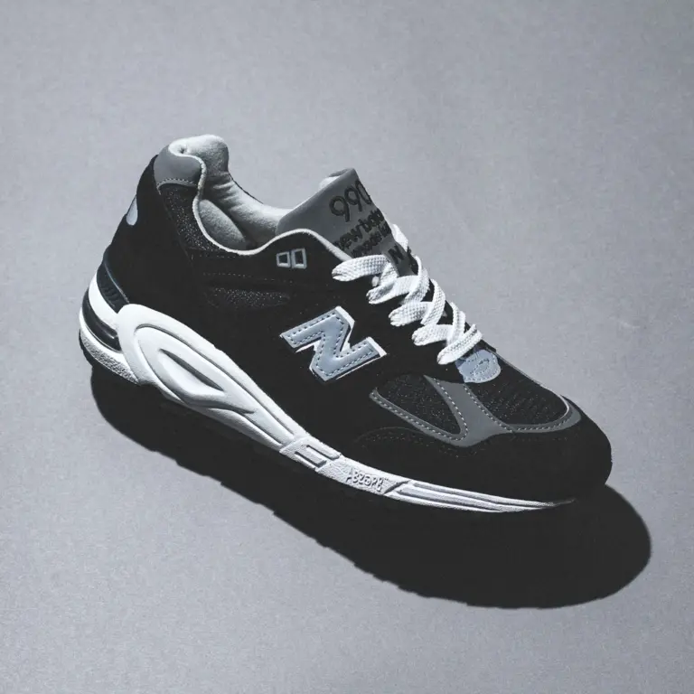 Giày New Balance 990v2 Made in USA ‘Black Grey’ M990BL2 - Ảnh 5
