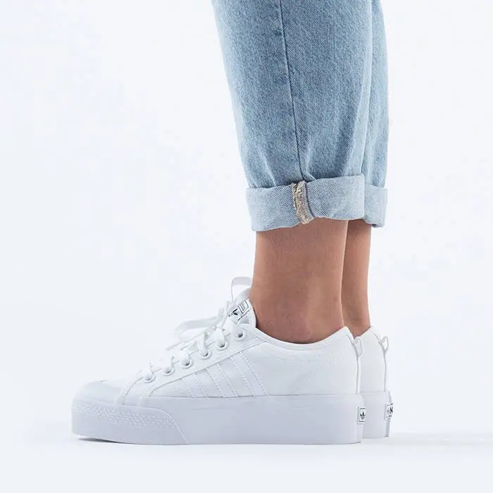 Giày Adidas Wmns Nizza Platform 'Triple White' FV5322 - Ảnh 6
