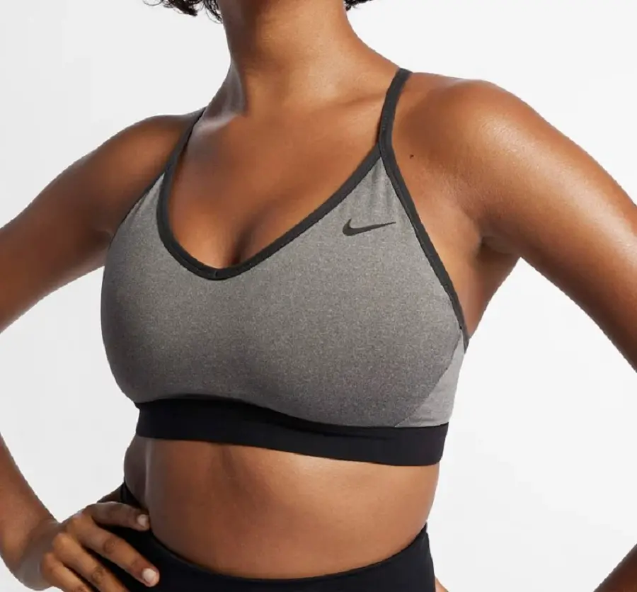 Áo Nike Women’s Light-Support Sports Bra ‘Carbon Heather’ 878615-091 - Ảnh 3