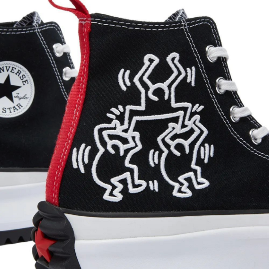 Giày Converse Keith Haring x Run Star Hike 'Black' 171859C - Ảnh 5