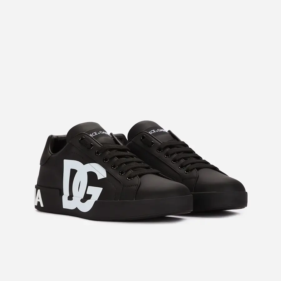 Giày Dolce & Gabbana DG Logo Print 'Black' CS1772AC3308B956 - Ảnh 4