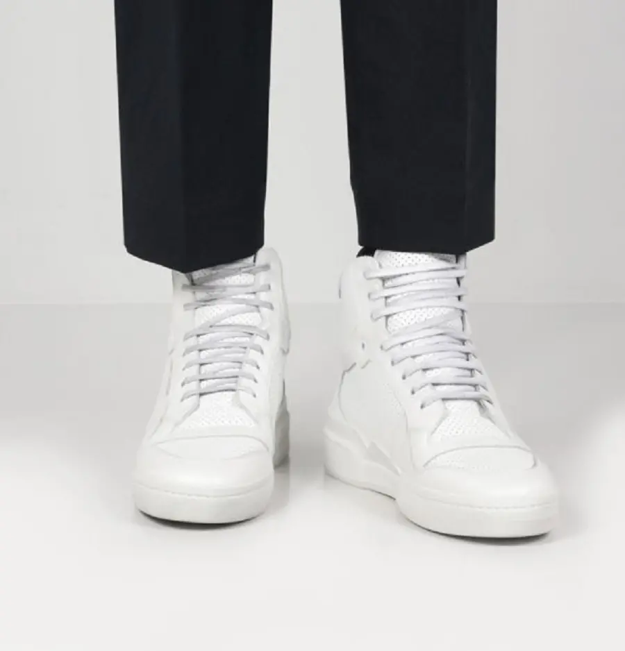 Alternative view of Giày Saint Laurent SL/24 Mid-top 'White' 61061804LB09030