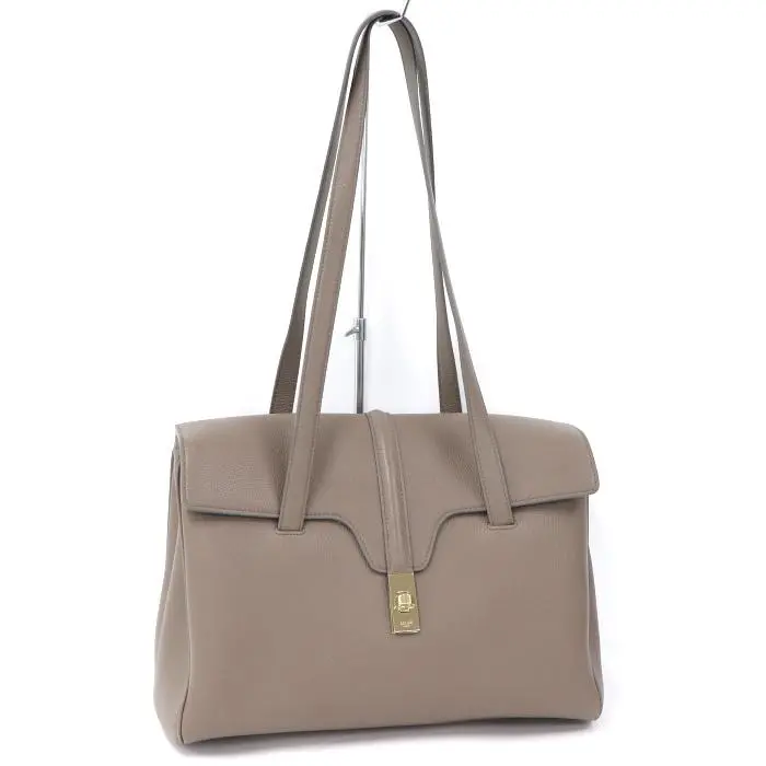 Alternative view of Túi Celine Medium Soft 16 Bag In Supple Grained Calfskin 'Beige' 195543CR8-10BL