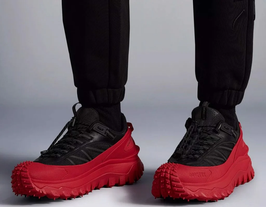 Giày Moncler Trailgrip GTX Low Trainers 'Black Red' H209B4M00120M2058P49 - Ảnh 2