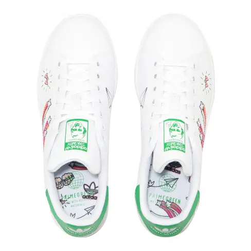 Giày Adidas Stan Smith J 'Girls Rule White' FX5976 - Ảnh 5