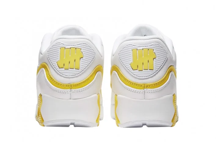 Giày Nike Undefeated x Air Max 90 'White Optic Yellow' CJ7197-101 - Ảnh 4