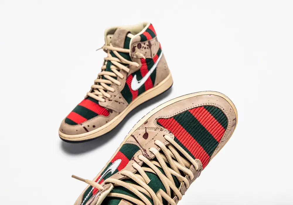 Giày Nike Shoe Surgeon x Air Jordan 1 High 'Freddy Krueger' Custom - Ảnh 5