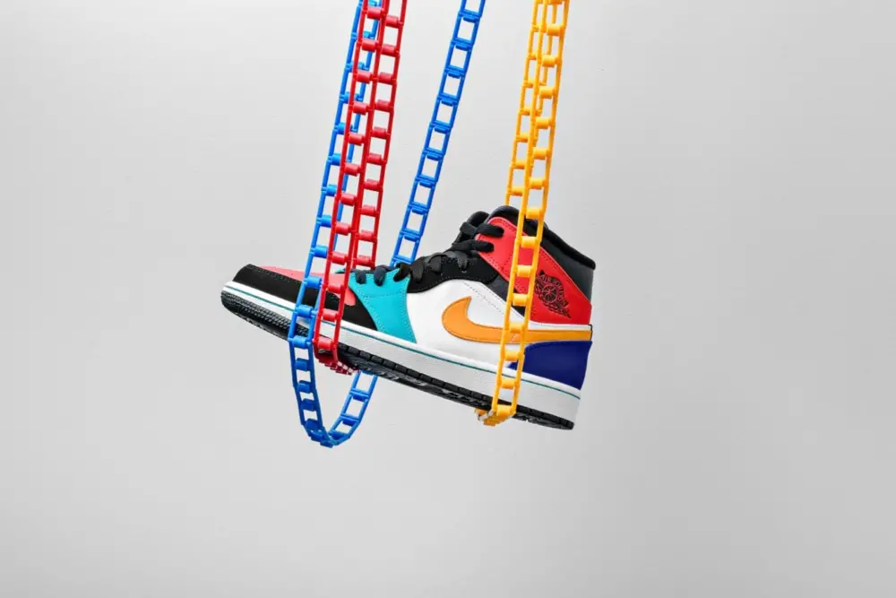 Giày Nike Air Jordan 1 Mid Bred Multi-Color 554724-125 - Ảnh 6