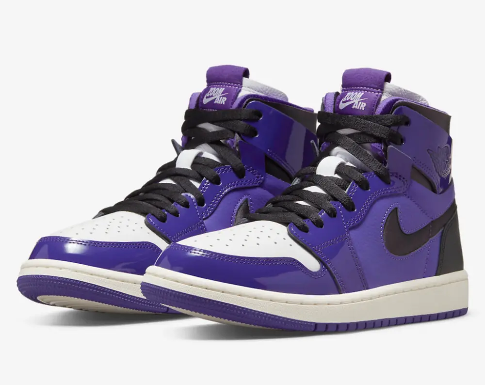 Giày Nike Air Jordan 1 High Zoom Air CMFT Purple Patent CT0979-505 - Ảnh 5