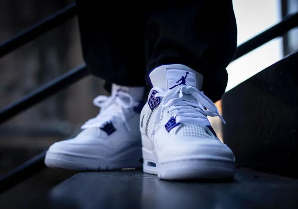 Giày Nike Air Jordan 4 Retro 'Metallic Purple' CT8527-115 - Ảnh 3