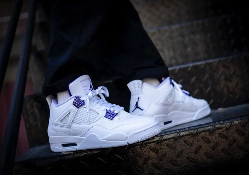 Giày Nike Air Jordan 4 Retro 'Metallic Purple' CT8527-115 - Ảnh 5