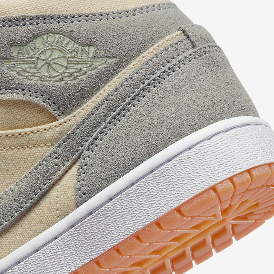 Giày Nike Air Jordan 1 Mid 'Coconut Milk Particle Grey' DN4281-100 - Ảnh 6