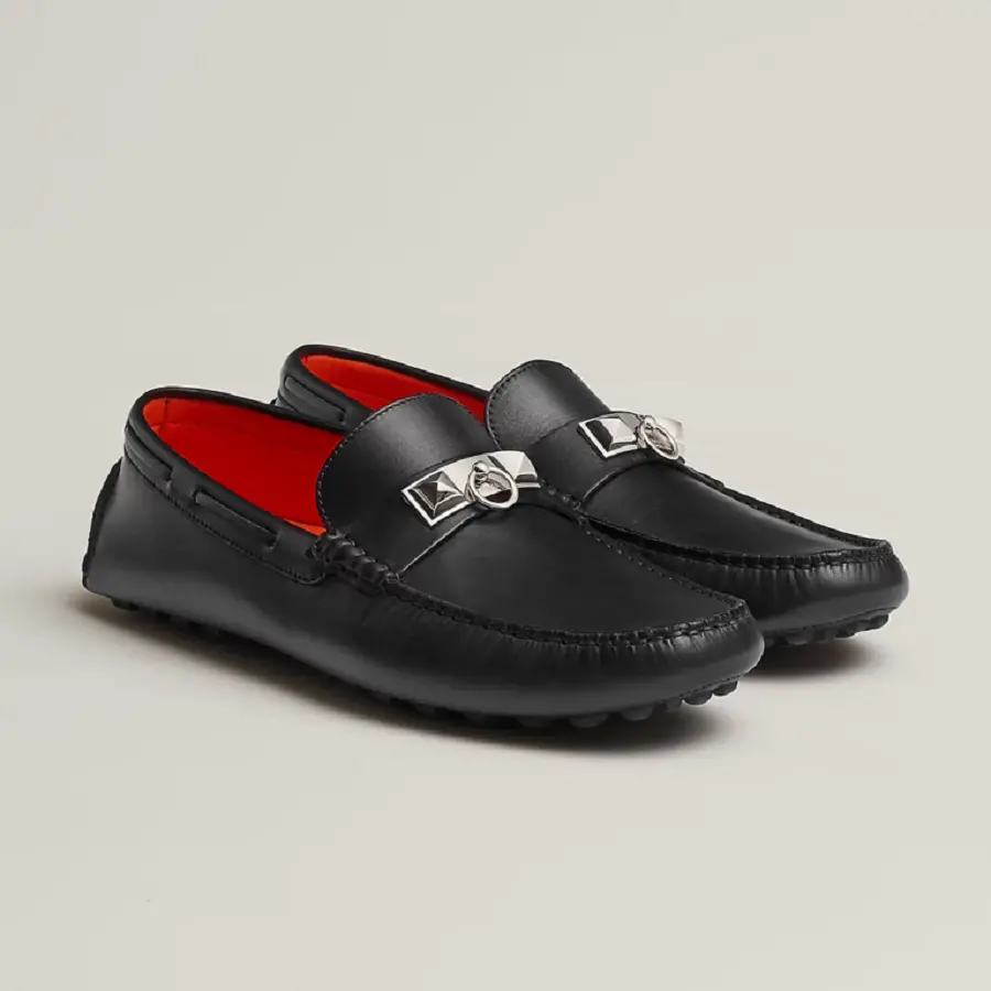 Giày Hermes Irving Loafer ‘Black’ H141251ZH02395 - Ảnh 3