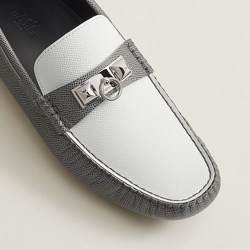 Giày Hermes Irving Loafer 'Gris Blanc' H231932ZH30405 - Ảnh 2