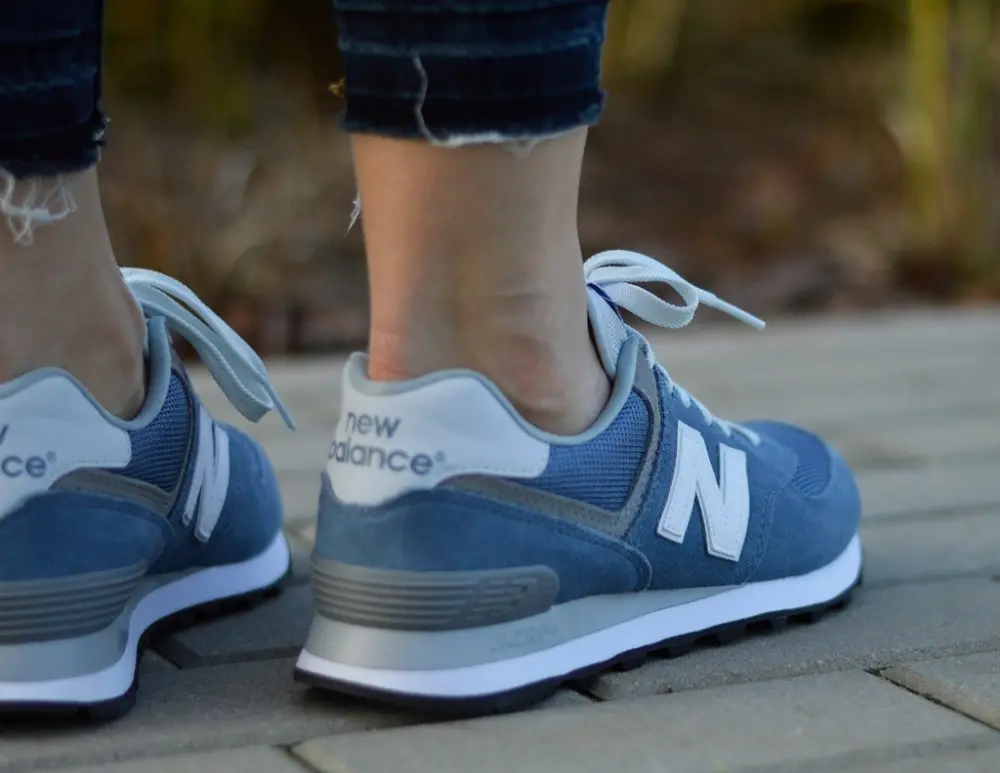 Giày New Balance Wmns 574 Deep Porcelain Blue WL574CC - Ảnh 5