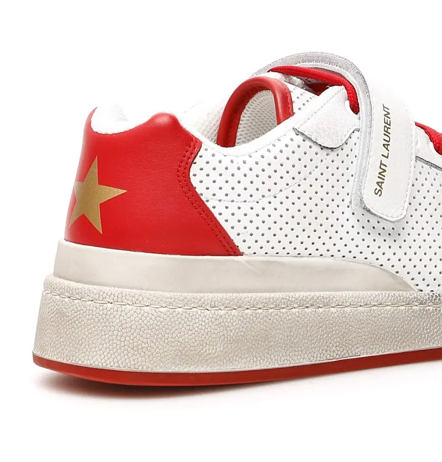 Giày Saint Laurent SL24 Velcro Sneakers 557624-04L20-9490 - Ảnh 5