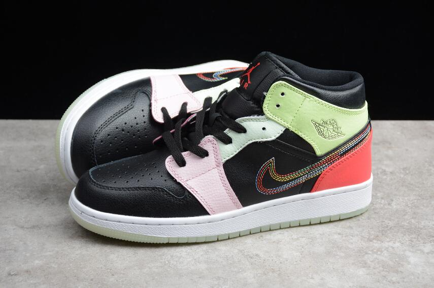 Giày Nike Air Jordan 1 Mid SE 'Glow In The Dark' AV5174-076 - Ảnh 7