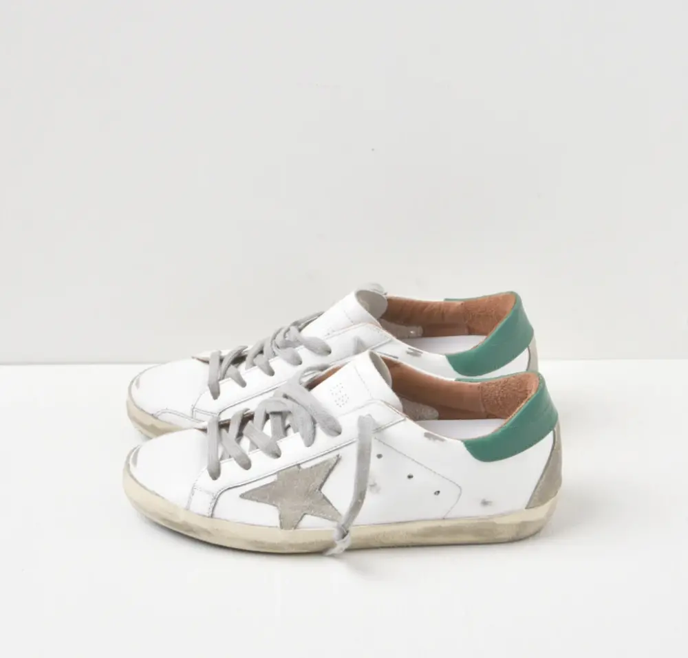 Giày Golden Goose Super Star White Green GWF00102-F002180-10802 - Ảnh 3