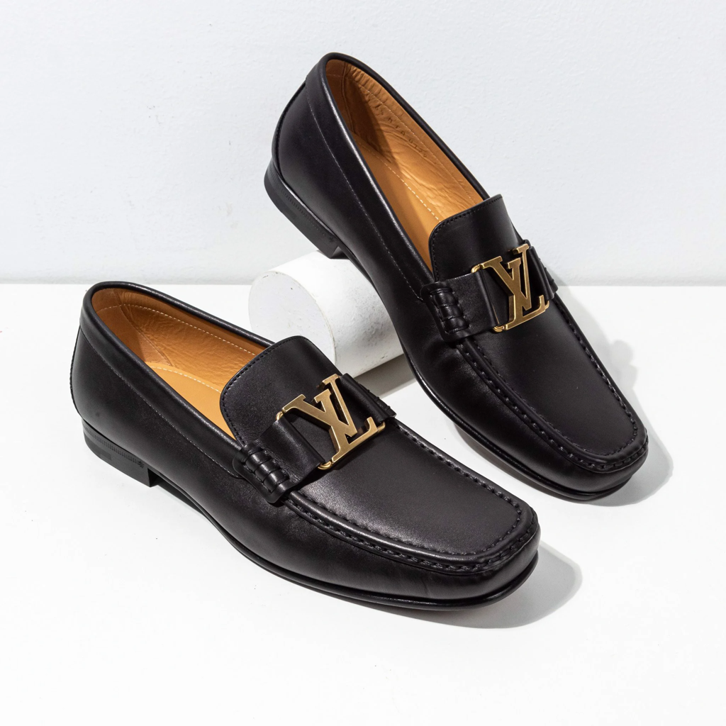 Giày Louis Vuitton Montaigne Loafer 'Black' 1A2G4N - Ảnh 3
