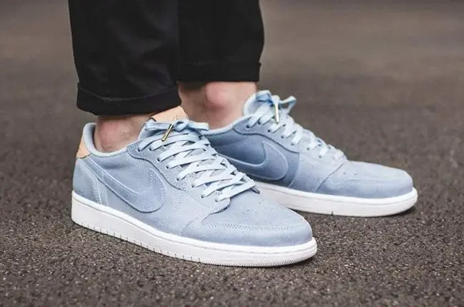 Giày Nike Air Jordan 1 Retro Low OG Premium 'Ice Blue' 905136-402 - Ảnh 3