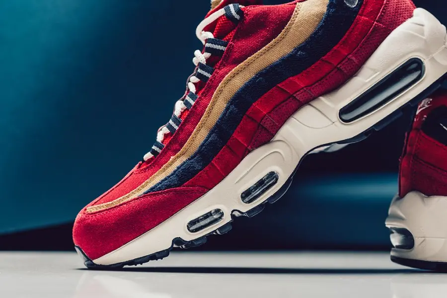 Giày Nike Air Max 95 Premium 'Red Crush' 538416-603 - Ảnh 4