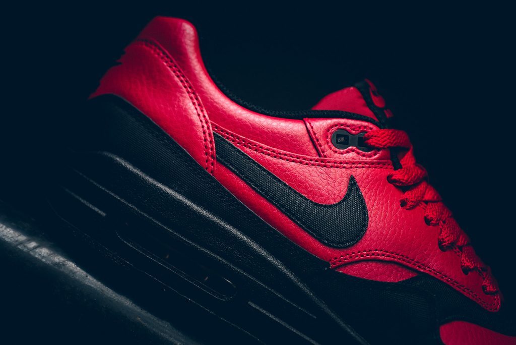 Giày Nike Air Max 1 Leather Premium 'Gym Red Black' 705282-600 - Ảnh 8