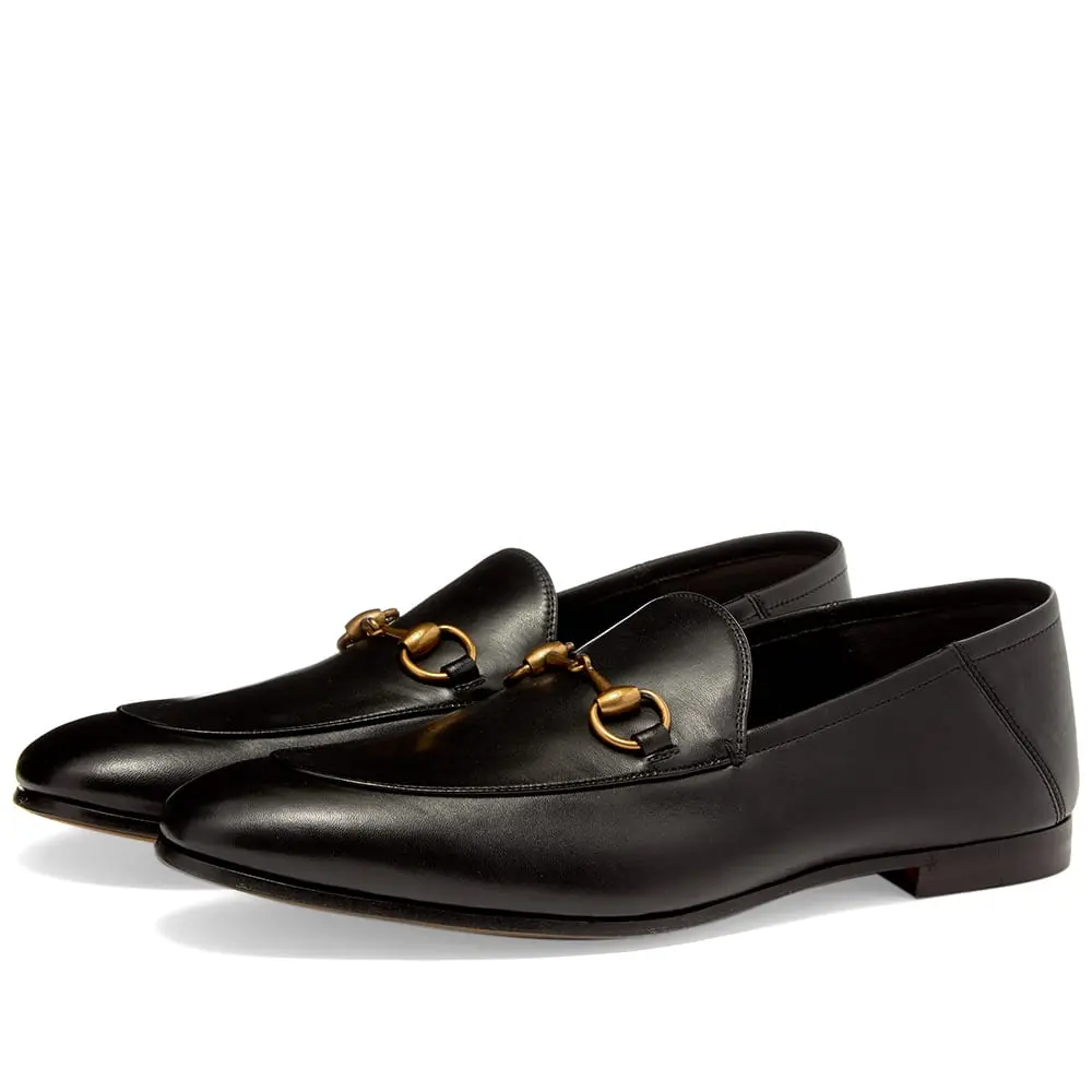 Giày Gucci Horsebit Leather Loafer 407314 DLC00 1000 - Ảnh 3