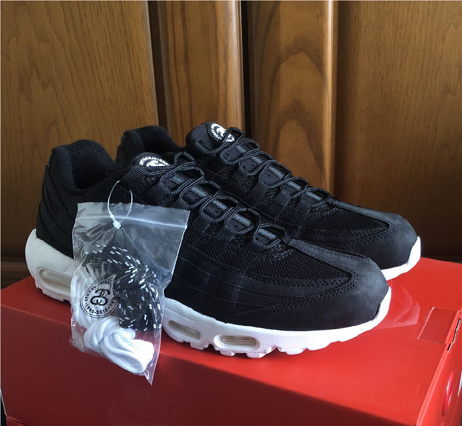 Giày Nike Stussy x Air Max 95 'Black' 834668-001 - Ảnh 5