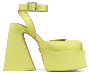 Giày cao gót Naked Wolfe JACKIE 'YELLOW SATIN'