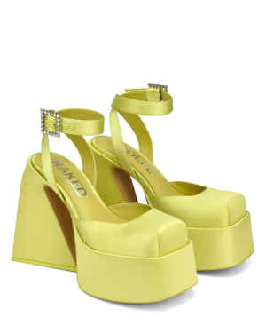 Alternative view of Giày cao gót Naked Wolfe JACKIE 'YELLOW SATIN'