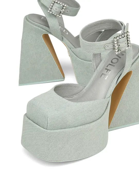 Giày cao gót Naked Wolfe JACKIE 'LIGHT DENIM' - Ảnh 4