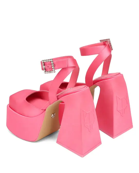 Giày cao gót Naked Wolfe JACKIE 'PINK SATIN' - Ảnh 3