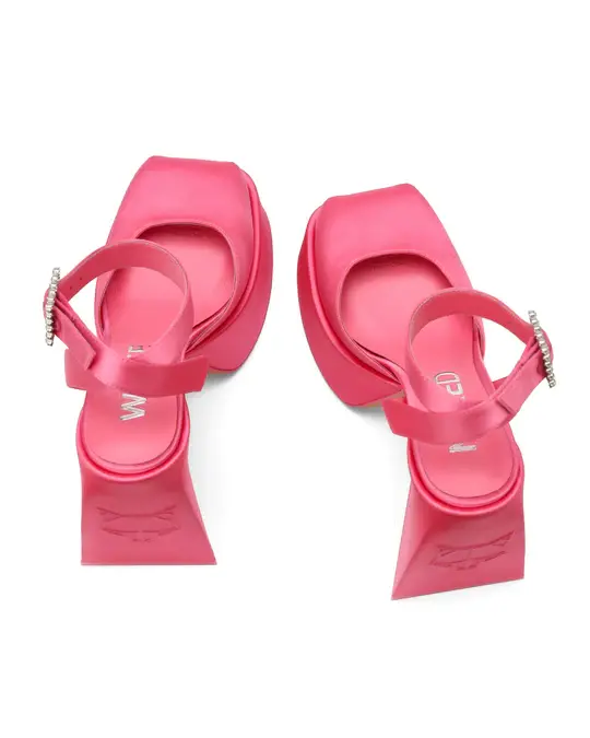 Giày cao gót Naked Wolfe JACKIE 'PINK SATIN' - Ảnh 5
